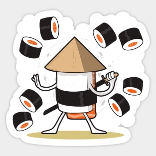 Sushi Samurai Sticker